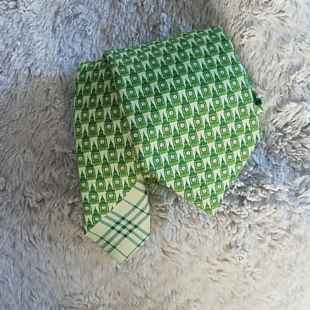 Burberry designer London Tower men's tie